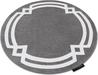 RugsX Alfombra Hampton Lux C&iacute;rculo Gris Grey Circulo 140 Cm