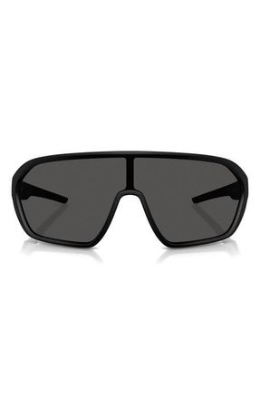 Ferrari 42mm Mirrored Pillow Sunglasses in Matte Black at Nordstrom