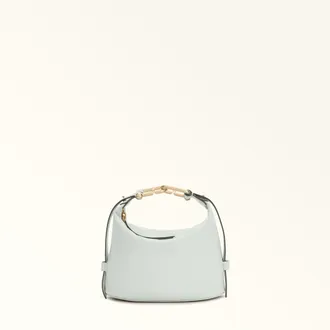 Furla Nuvola Mini Bag Xl Rugiada Blue Claris Lux Calf Leather Woman