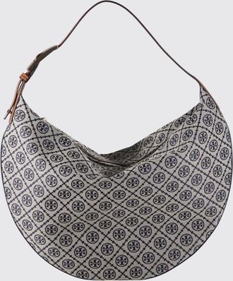 Tory Burch Borsa T Monogram Balloon Tory Burch in canvas con monogram jacquard