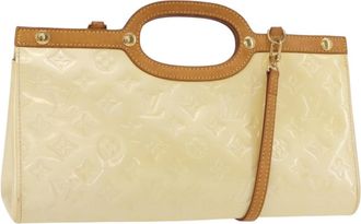 Louis Vuitton Roxbury Drive Handbag Monogram Vernis Yellow Patent_Leather Handbag (Pre-Owned)