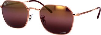 Ray-Ban Geometrische zonnebril Jim Gepolariseerd - unisex - Zonnebrillen - Roze - 53 MM - Accessoires