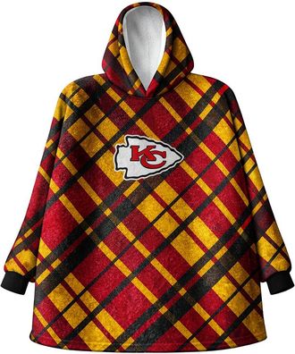 Pegasus Sports Kansas City Chiefs Nfl Team Hooded Sherpa Blanket