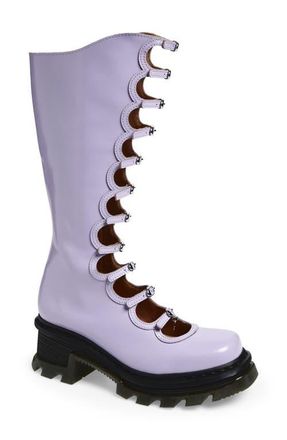 Dr. Martens x Marc Jacobs Kiki Cutout Lug Boot in Bright Lavender Buttero at Nordstrom, Size 10Us