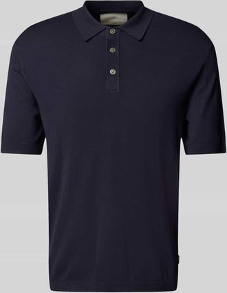 Jack & Jones Poloshirt mit Knopfleiste Modell WILLIAM in Dunkelblau, Größe M