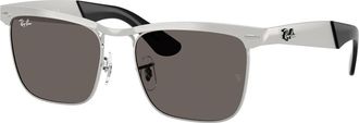 Ray-Ban Wayfarer Deluxe Dark Grey Square Sunglasses RB3875 019/B1 53