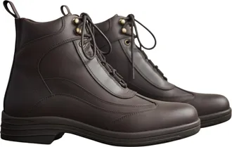 Brogini Dames/Dames Kilcott Geolied Leren Enkellaarsjes (Bruin)