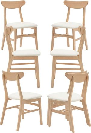 Regalos Miguel Sillas Comedor - Pack 6 Silla Zenit - Beige