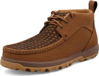 Twisted X Boots Mens Chukka Driving Moc Shoe In Clay Cocoa