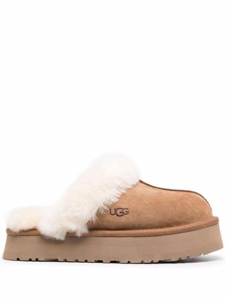 UGG Disquette suede slippers - women - Suede/Rubber - 10 - Neutrals