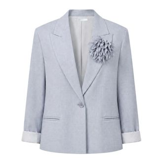 Imperial Blazers, female, Blue, L, Giacca con fiore