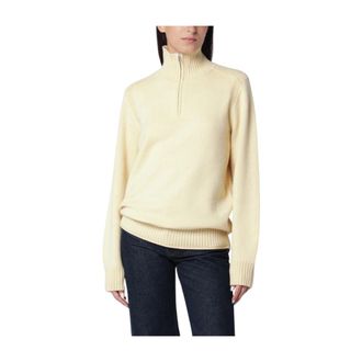 Guest In Residence Jersey de cuello alto con media cremallera - Knitwear - Mujer - Beige - S