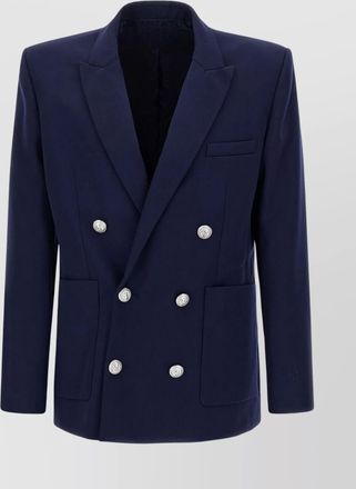 Balmain blazer double-breasted silver buttons
