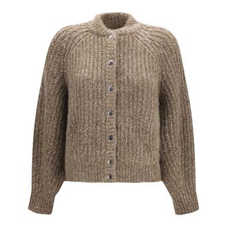 Brunello Cucinelli Cardigan Deslumbrante - Knitwear - Mujer - Beige - S