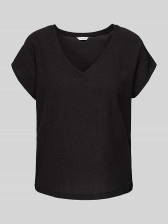 b.young B.Young Blusentop mit V-Ausschnitt Modell Rosa in Black, Größe S