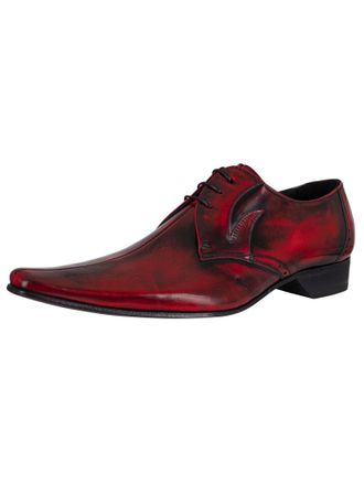 Jeffery West Derby Lederen Schoenen, Rood