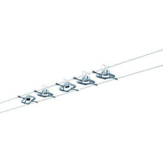 Paulmann Sistema De Cable Mac Ii Cromado Mate Con 5 Puntos Sin Lamparas, Max. 10 W Gu5.3941.33