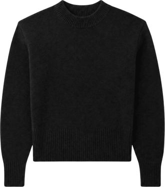 Iro Lovelie Crewneck - Dames - Ronde hals truien - Zwart - XS - Wol - Truien & Vesten