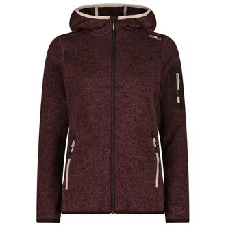F.lli Campagnolo Jacket Fix Hood Jacquard Knitted 3H19826 Fleecejacke f&uuml;r Damen | braun