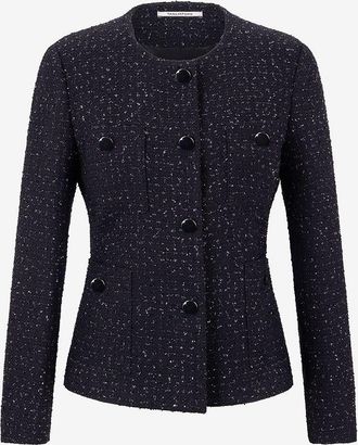 Tagliatore Glitzernde taillierte Tweedjacke Beverly