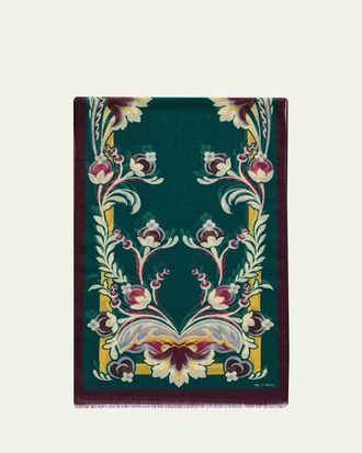 Etro Tosca Cashmere Paisley Scarf