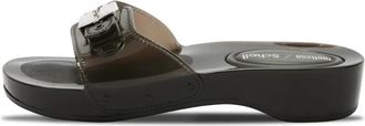 Scholl Pescura Heel - Dames - Sandalen - Zwart - 38 EU - Schoenen