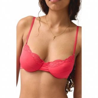 Only Hearts Delicious With Lace Underwire Bra In Rosehip