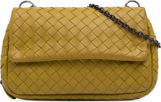 Bottega Veneta Pre-owned Womens Padded Cassette Shoulder Bag - Sage Green Leather - One Size