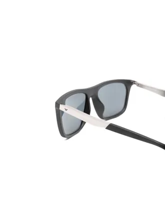 Emporio Armani Rectangle Frame Sunglasses - Black