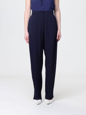 Emporio Armani Straight Trousers in Viscose