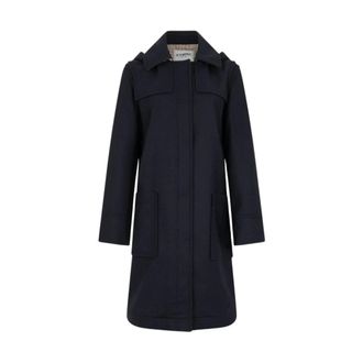 Iceberg Jas in panno diagonale - Dames - Mantels - Blauw - Maat: 2XS Wol