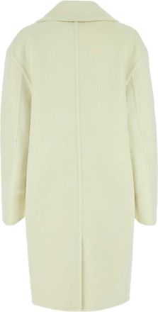Bottega Veneta Womens Ivory Wool Blend Coat 7112 Cappotti