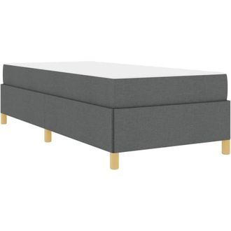 vidaXL Cama Tipo Box Spring Gris Oscuro Y Blanco Y Gris Oscuro Vidaxl