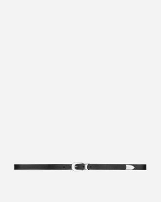 Our Legacy 2cm Leather Belt Black