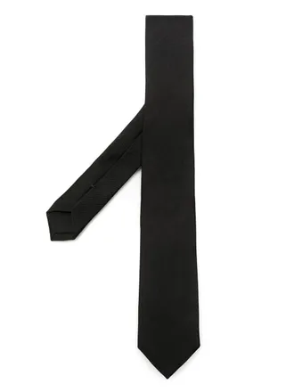 BOSS silk jacquard tie - men - Silk - One Size - Black