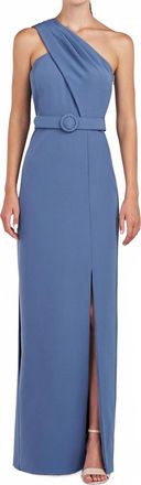 Kay Unger Bowie Gown In Mediterranean Blue