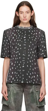 Tシャツ・カットソー THE ATTICO Dark grey wool blend Eliza shirt The Attico Attico Eliza Grey Wool Blend Shirt from $546.00