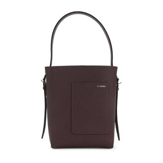 Valextra Amaranto Calf Leather Small Bucket Bag