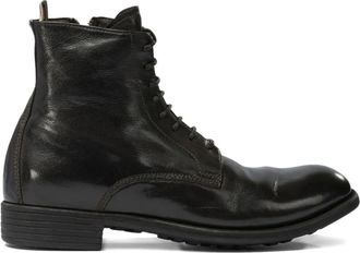 Officine Creative leather ankle boots - women - Rubber/Leather/Calf Leather - 38 1/2 - Black
