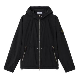 Stone Island 4100119 Nylon Metal ECONYL Hooded Jacket Black L1S154100119S0020V0029