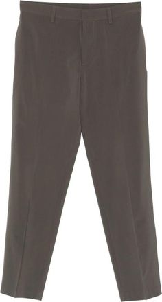 Emporio Armani Viscose Polyester Broek - Dames - Nette broeken - Grijs - L - Polyester - Broeken