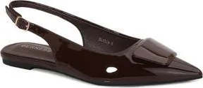 Berness Patent Slingback Strap in Brown at Nordstrom Rack, Size 6.5