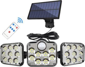 OEM Luces Solares Para Exteriores, 138 Led Con Sensor De Movimiento Y 3 Modos - Luces Solares Impermeables Ip65