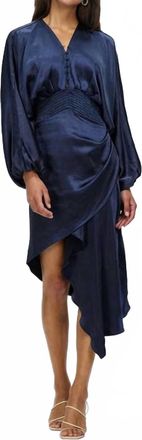Elliatt Jenna Midi Dress In Navy