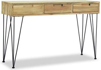 vidaXL Console Table 120x35x76 cm Solid Teak Vidaxl