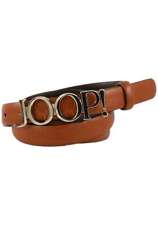 Joop Lederg&uuml;rtel JOOP, Damen, Gr. 100, cognac, Rindsleder, G&uuml;rtel Lederg&uuml;rtel, mit Logo-Pinschliesse, Breite 2 cm