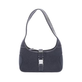 Ferragamo Pre-owned Shoulder Bags, female, Black, Size: ONE SIZE Pre-owned Leather Shoulder Bag