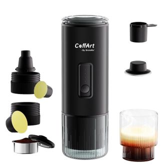 OEM Cafetera Port&aacute;til, Compatible Con C&aacute;psulas Nespresso Y Dolce, Usb-c, Negra