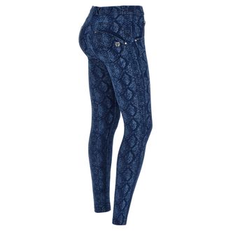 Freddy Jeans WR.UP in denim navetta stampa pitonata in tono