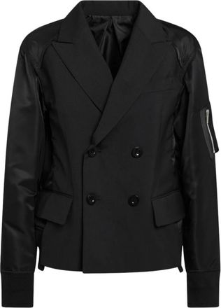 sacai Mujer, Chaquetas, Negro, Talla: M